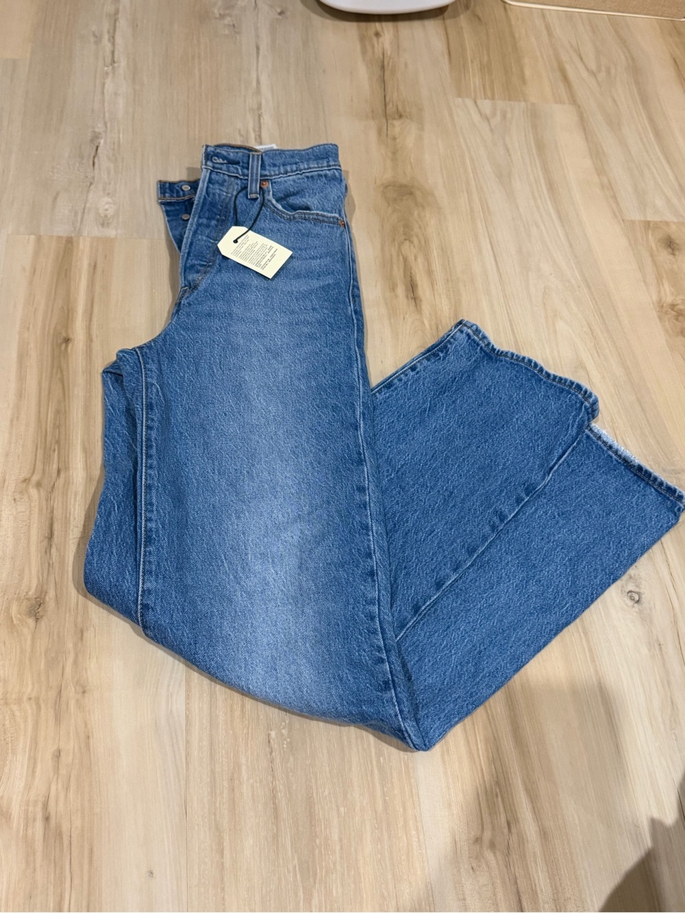 Levi's Medium Blue Flare-Wide Leg Jeans